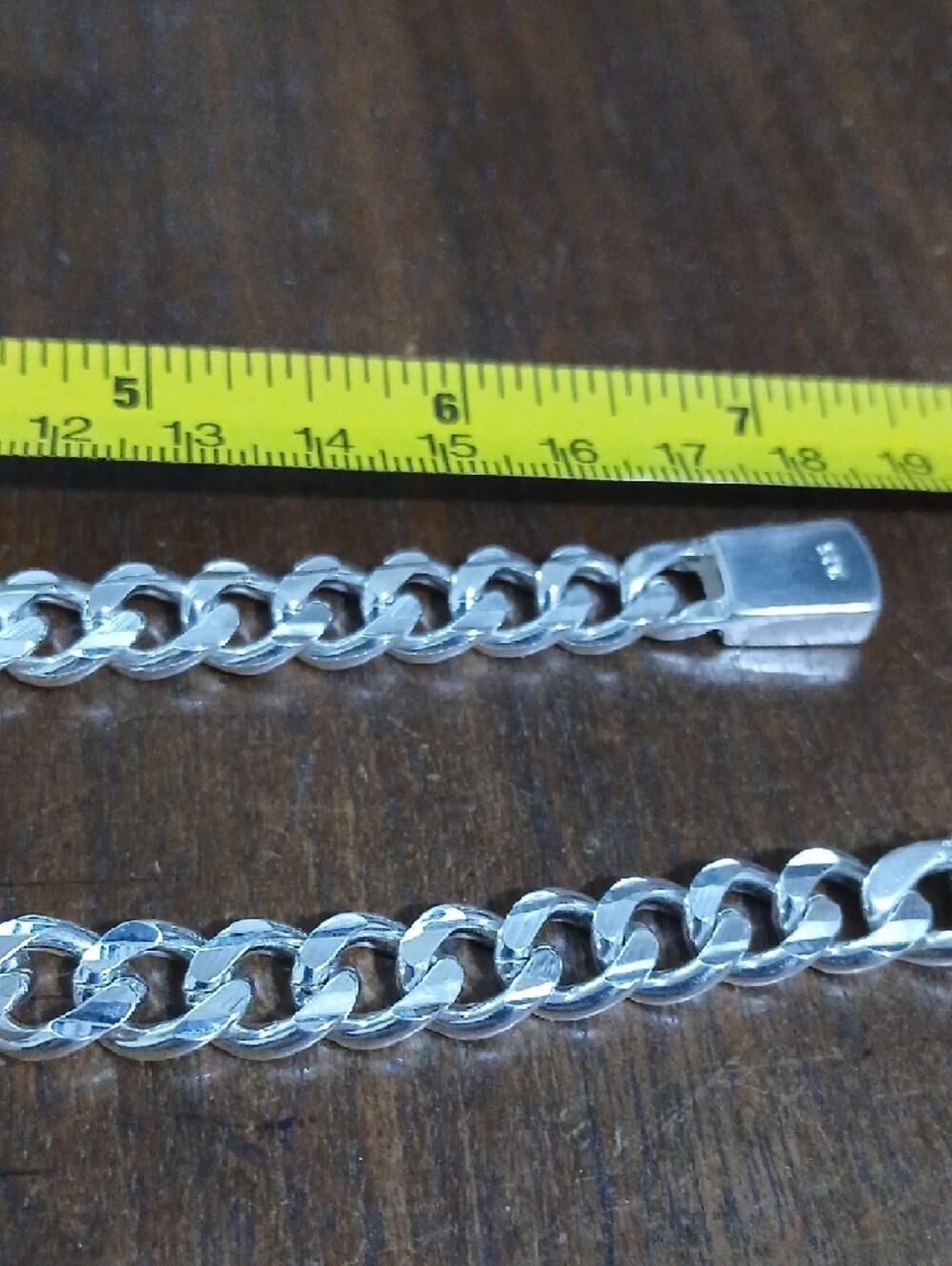 7.5 Inch Silver 925 Chain Bracelet - Picture 5 of 5